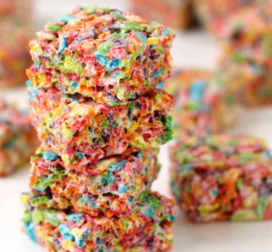 Fruity Pebble Krispie Treat